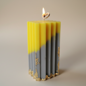 ripple column candle –vanilla scents