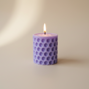 cute pillar candle