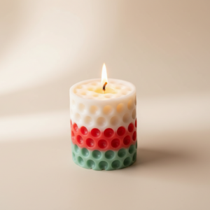 cute pillar candle